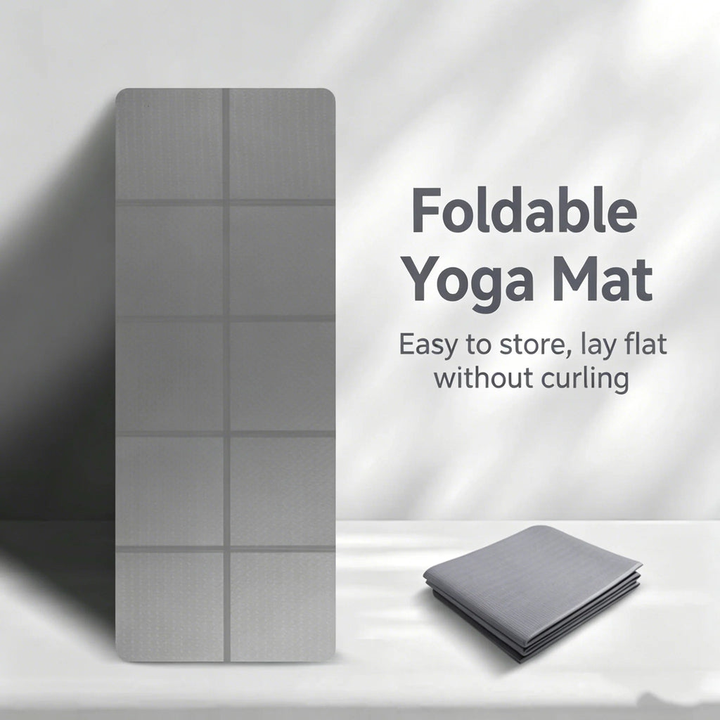 6/8mm Thickness TPE Foldable Yoga Mat Exercise Mat For Travel Yoga Pilates Home Floor Workouts Gymnastics Mat Fitness Equipment