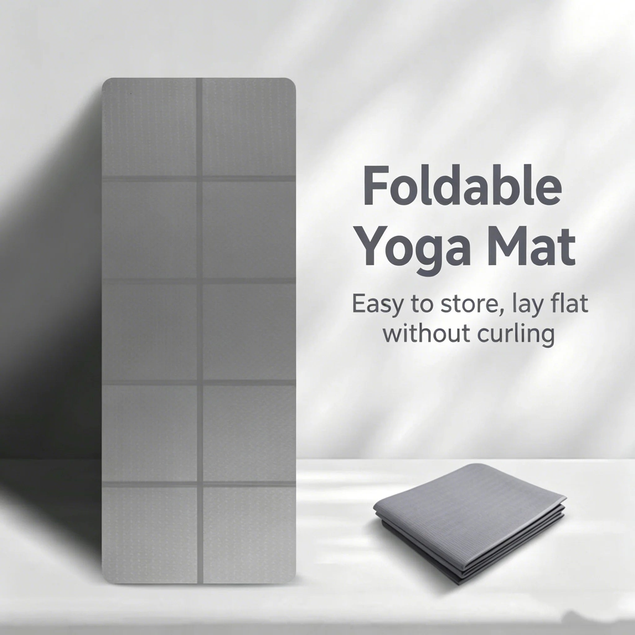 6/8mm Thickness TPE Foldable Yoga Mat Exercise Mat For Travel Yoga Pilates Home Floor Workouts Gymnastics Mat Fitness Equipment