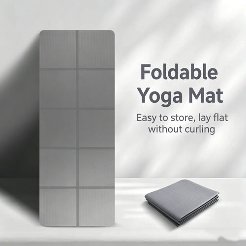 6/8mm Thickness TPE Foldable Yoga Mat Exercise Mat For Travel Yoga Pilates Home Floor Workouts Gymnastics Mat Fitness Equipment
