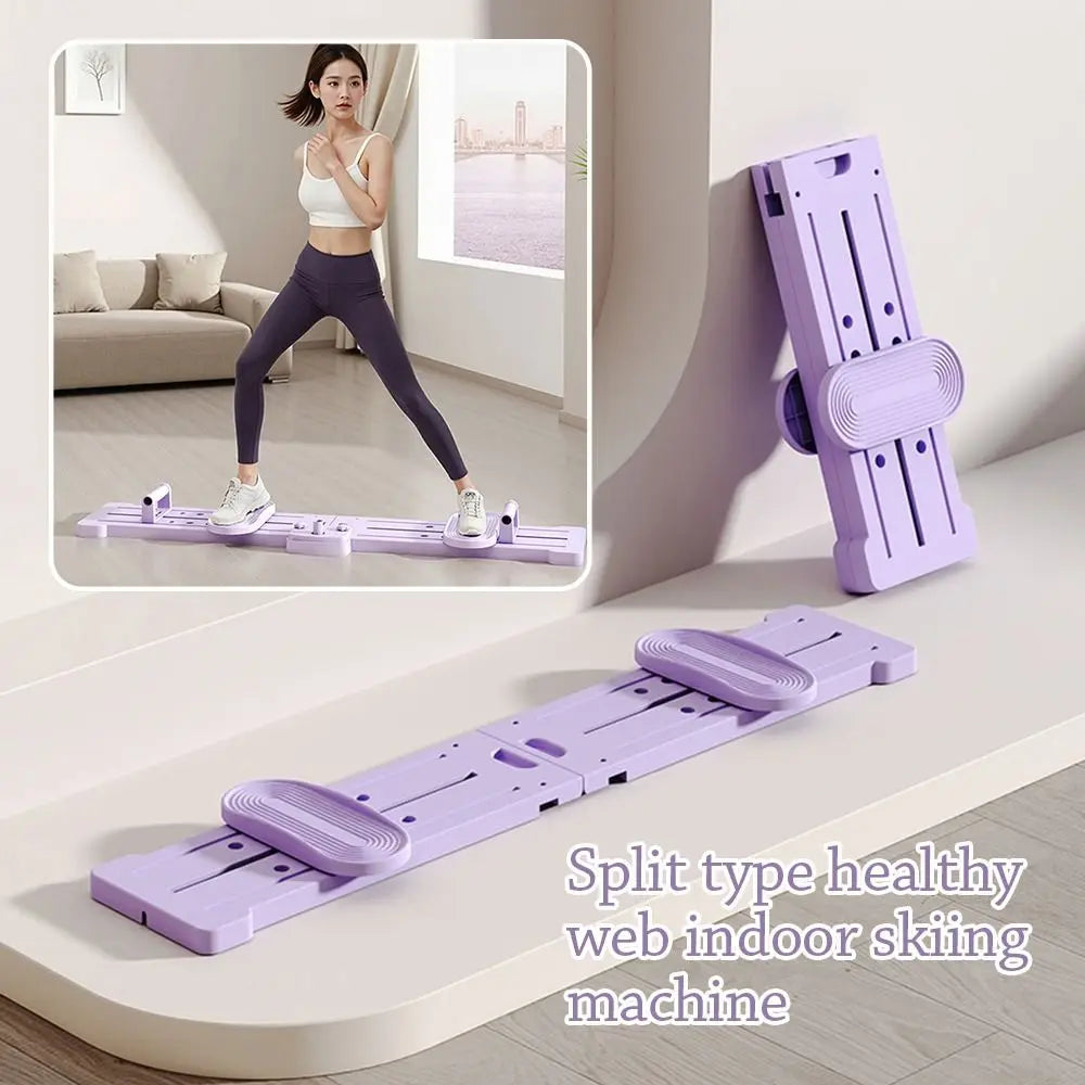 Foldable Ski Machine Adjustable Beautify Leg Shape Muscle Training Device Aerobic Exercise Plastic Hip Leg Trainer Home Fitness