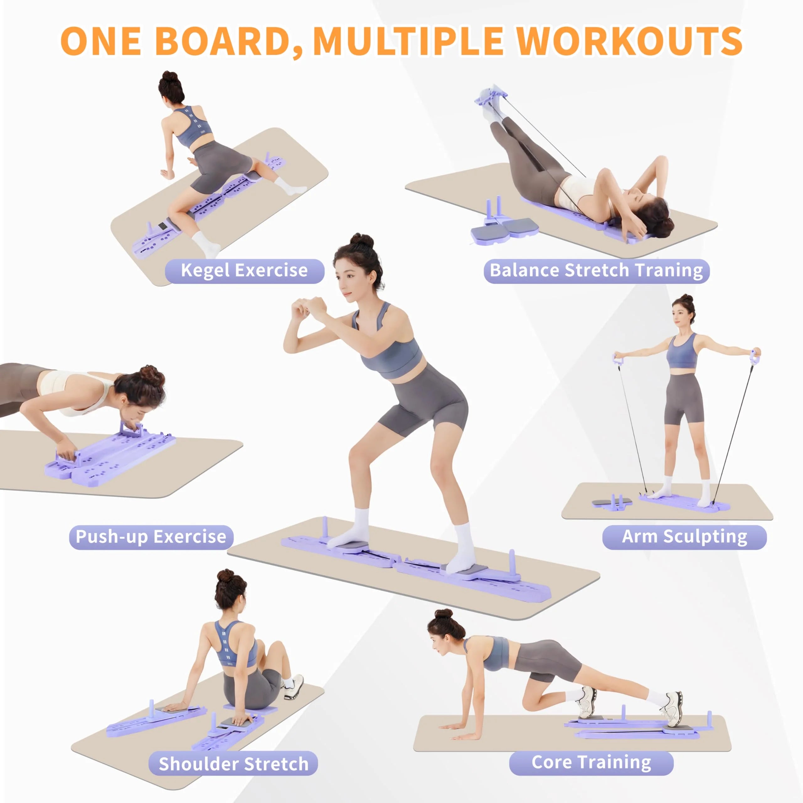 Multifunctional Abdominal Board automatic rebound Split Ski Machine fitness home appliance Muscle Training Device Yoga Workout