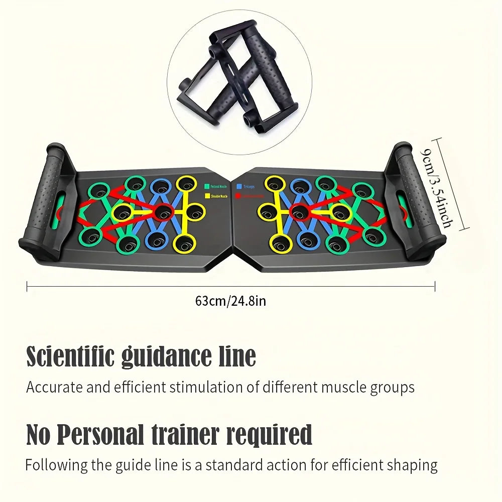 Adjustable Push-Up Board – Portable PP for Chest & Tricep Training, Compact Home Travel Gym Gear